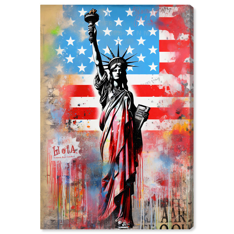 Notori Art Urban Dreams of Liberty Canvas Urban Graffiti Wall Art by